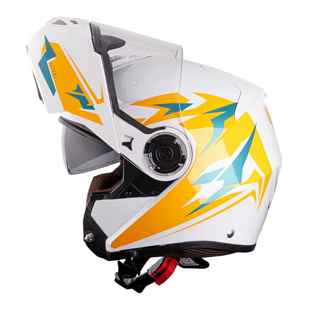W-TEC Vexamo PI Graphic Klapphelm mit Pinlock® - White Graphic
