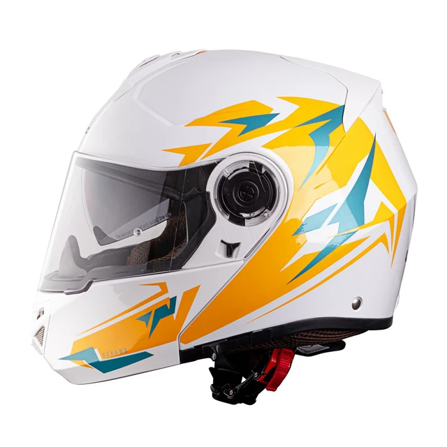 W-TEC Vexamo PI Graphic Klapphelm mit Pinlock® - White Graphic