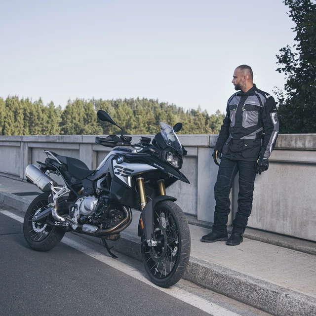 W-TEC Pawted Motorradjeans mit wasserdichter Membran - dunkelblau
