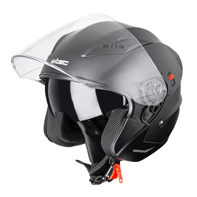 W-TEC Putta Motorrad-Helm - schwarz matt - schwarz matt