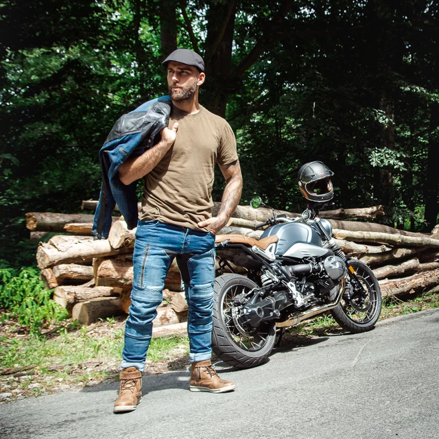 W-TEC Kareko Motorradjacke - blau