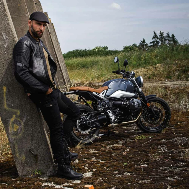 W-TEC Aredator Herren Mottorradjeans - schwarz