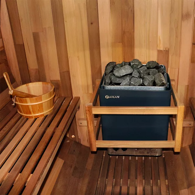 Finnische Fass-Sauna inSPORTline Viduor 400 - Zedernholz