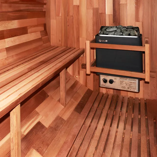 Finnische Fass-Sauna inSPORTline Viduor 600 - Zedernholz