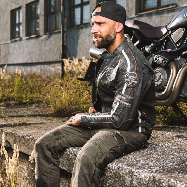 W-TEC Shoota Herren Motorradhose - olivgrün