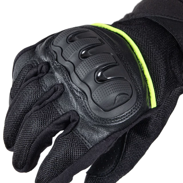 Motoradhandschuhe W-TEC Airomax - Schwarz-Fluo-mit- Linie