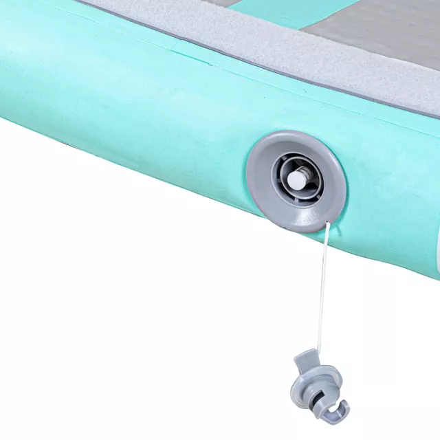 Airtrack inSPORTline Airstunt 300x100x10 cm weiß mit elektrischer Pumpe