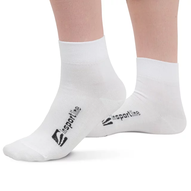 Bambus Zwischensocken inSPORTline Silvatic Mid AG+ antibakteriell - 3 Paar - weiß