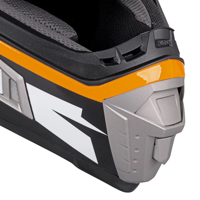 Motorradhelm W-TEC Dualsport - Fluo Gelb-Blau