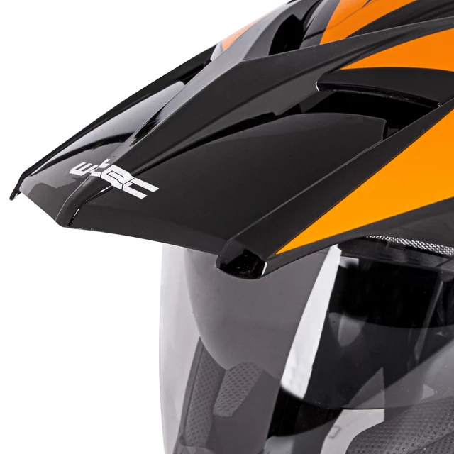 Motorradhelm W-TEC Dualsport - Fluo Gelb-Blau