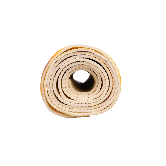 inSPORTline Medita Yoga Matte - yellow pose