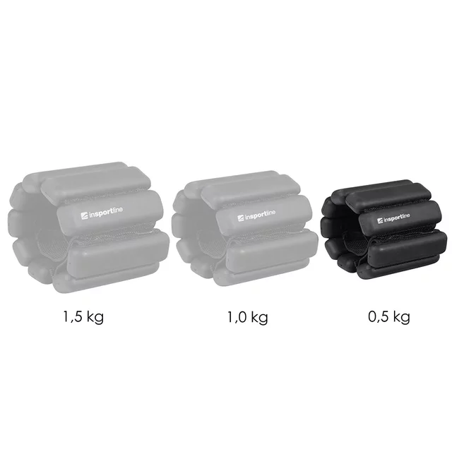 Fitnessgewichte für Knöchel und Handgelenk inSPORTline Brace 2x0,5 kg - rosa