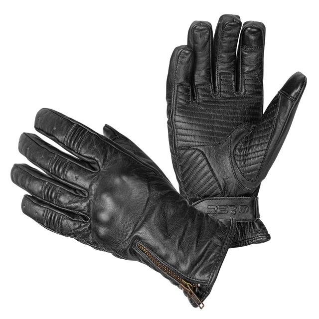 Motorradhandschuhe W-TEC Inverner 1 - schwarz - schwarz