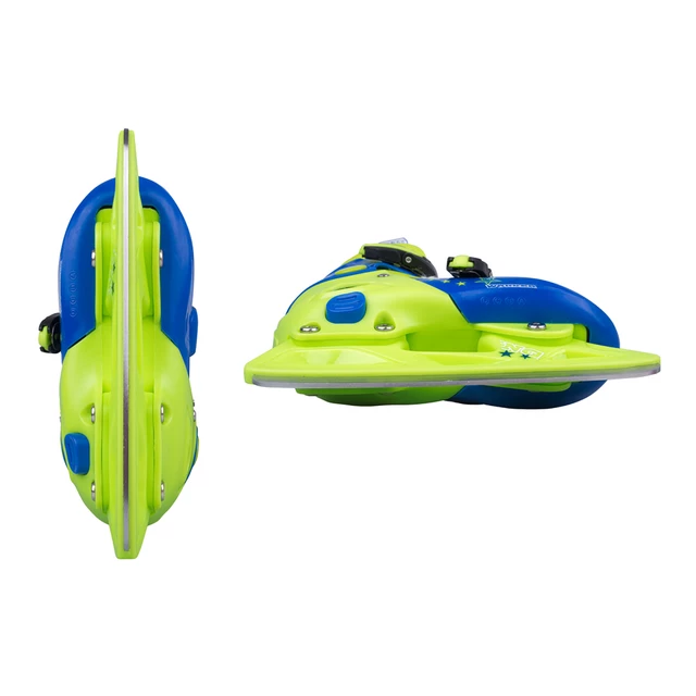 WORKER Kelly Pro Boy - Jungen-Winter-Schlittschuhe mit Pelz - blau-grün