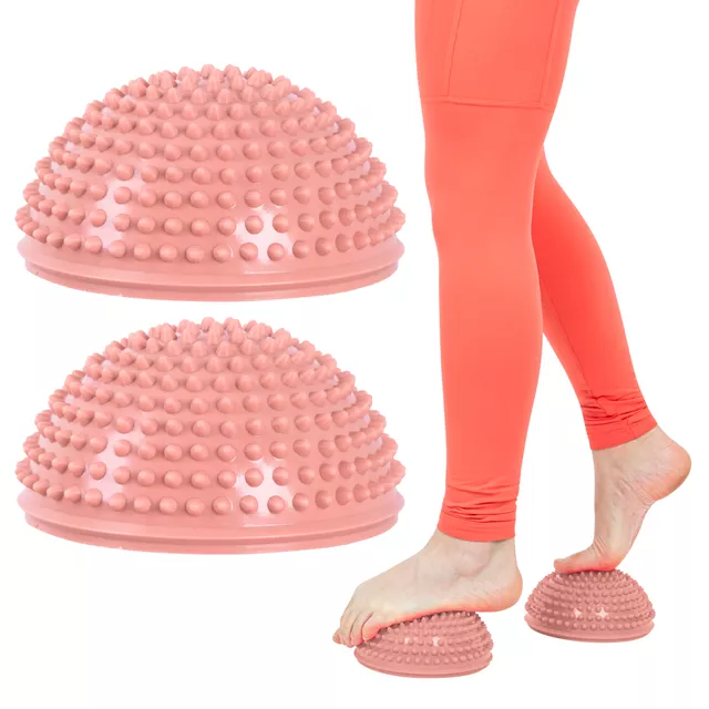 inSPORTline Fußmassagematte - hellrosa - mocha mousse