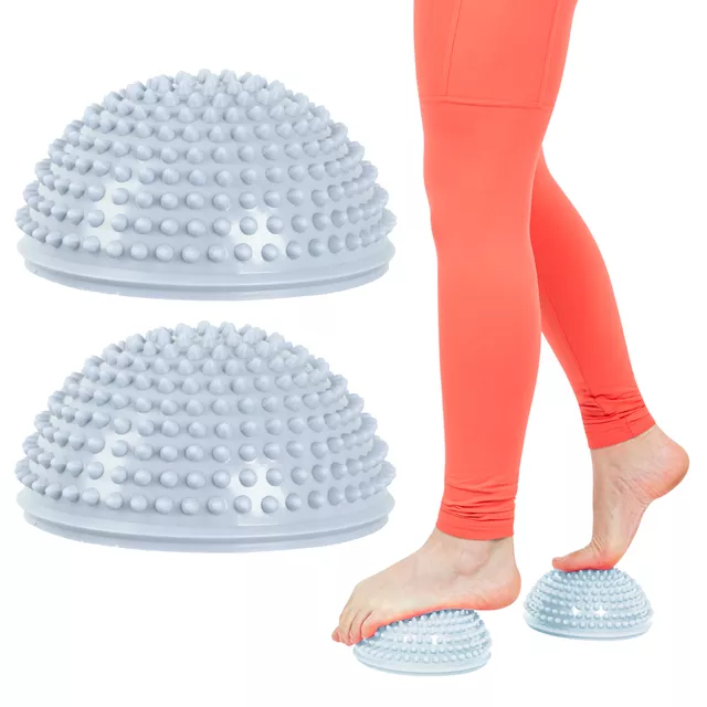 inSPORTline Fußmassagematte - hellrosa - světle šedo-modrá