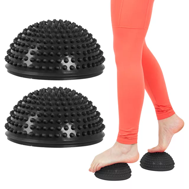 inSPORTline Fußmassagematte - hellrosa - schwarz