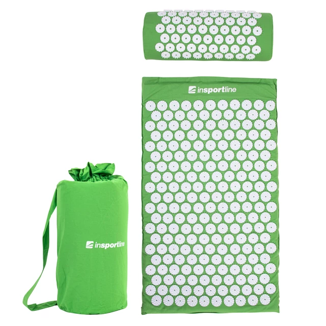 Akupressurmatte und Kissen inSPORTline Alavea - rosa