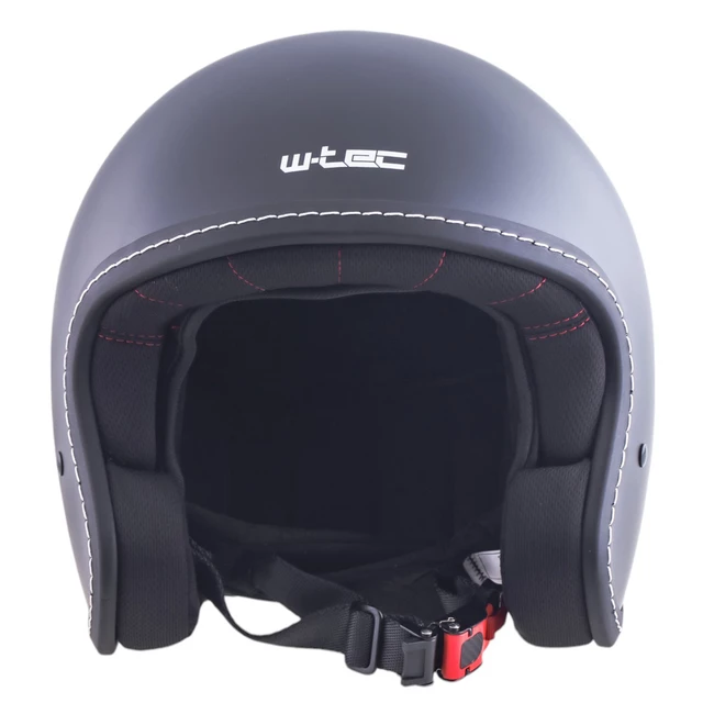 W-TEC Badachos Chopper-Helm mit Steamrust-Schutzbrille