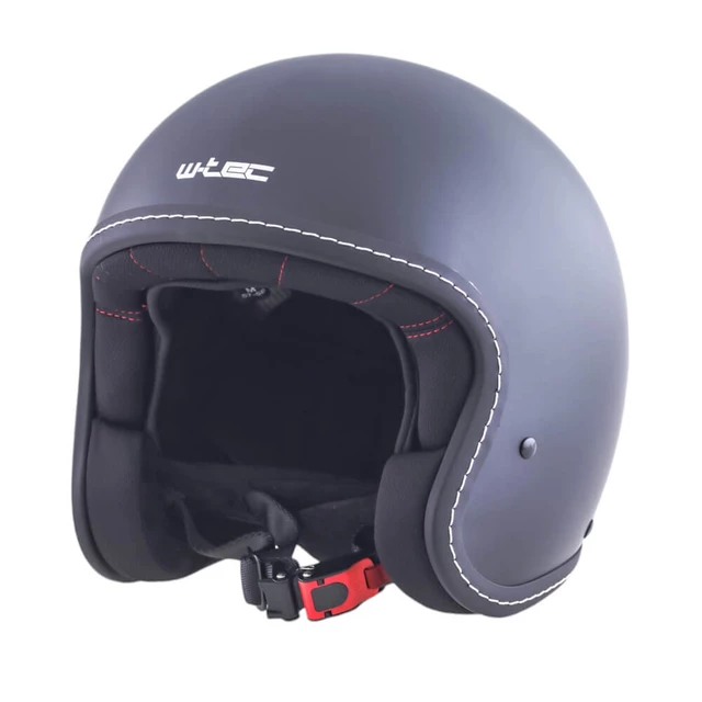 W-TEC Badachos Chopper-Helm mit Steamrust-Schutzbrille