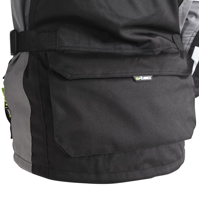 W-TEC Burdys Evo Herren-Motorradjacke - schwarz-grau-grün