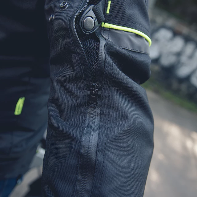 W-TEC Progair Herrenmotorradjacke - schwarz-fluo