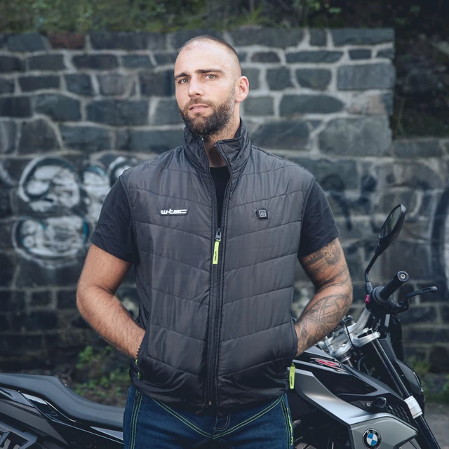 W-TEC HEAThim Beheizbare Herrenweste - schwarz