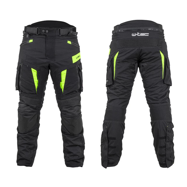 W-TEC Aircross Motorradhosen - Schwarz - Gold - schwarz-fluo gelb