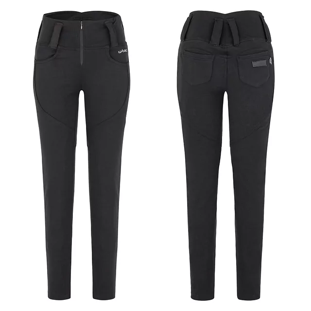 W-TEC Nombutta Damen-Moto-Leggings mit Aramid - schwarz