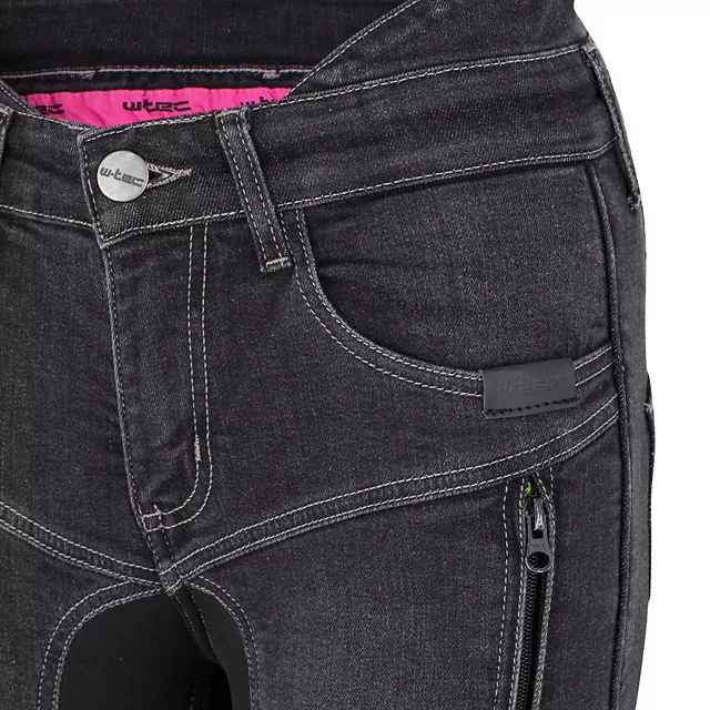 Damen-Moto-Jeans W-TEC Biterilla Eva Lady - blau