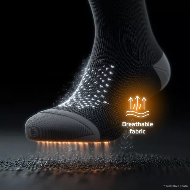 Wasserdichte Socken aus Bambus inSPORTline Pantana AG+ antibakteriell - grün