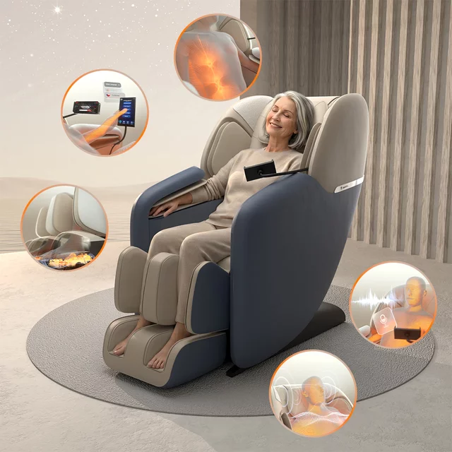Massagesessel inSPORTline Modenico - beige - braun