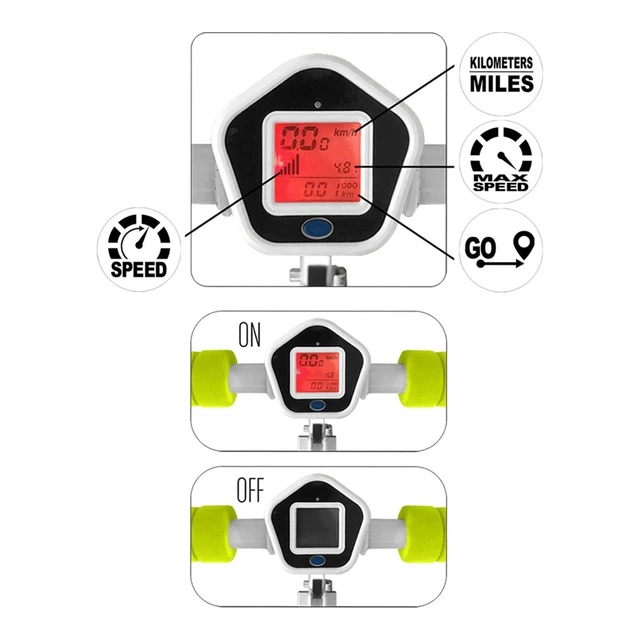Klappbarer Roller Skids Control mit Geschwindigkeitsmesser