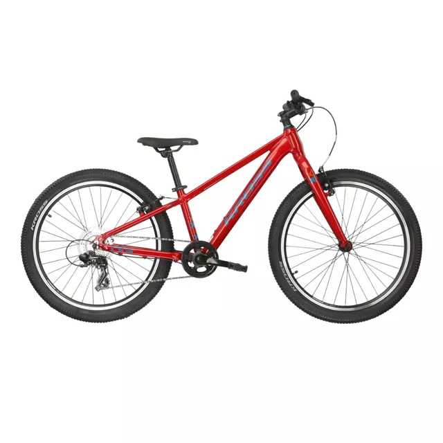 Jugendfahrrad Kross LEVEL JR 1.0 24" Gen 007 - béžová / červená / lesk