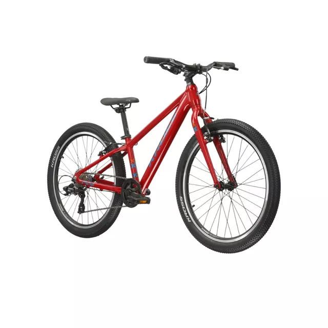 Jugendfahrrad Kross LEVEL JR 1.0 24" Gen 007 - béžová / červená / lesk - červená / marinový / lesk