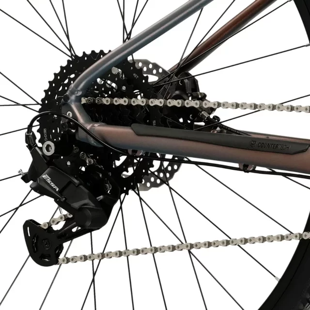 Mountainbike Kross Level X100 29" – Modell 2026 - šedá / hnědá / matný