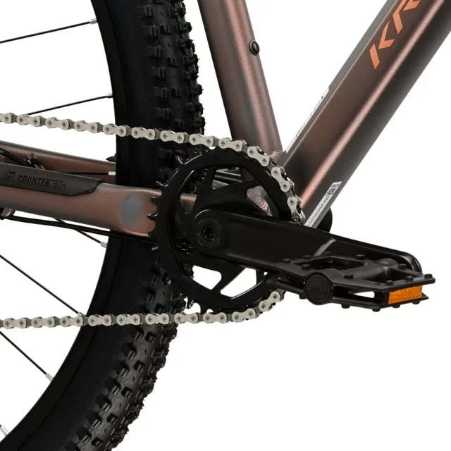Mountainbike Kross Level X100 29" – Modell 2026 - šedá / hnědá / matný