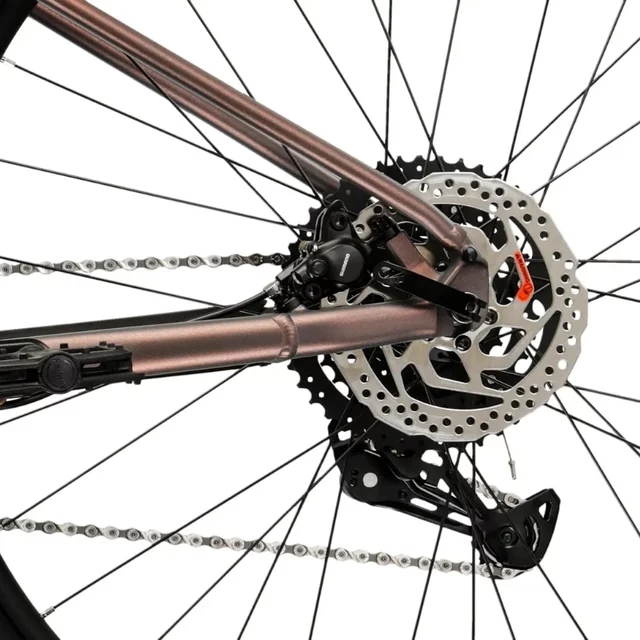 Mountainbike Kross Level X100 29" – Modell 2026 - šedá / hnědá / matný