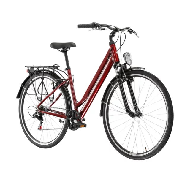 Stadtrad Kross Sentio 1.0 28" - Modell 2025 - rubín / šedá / lesk - rubín / šedá / lesk