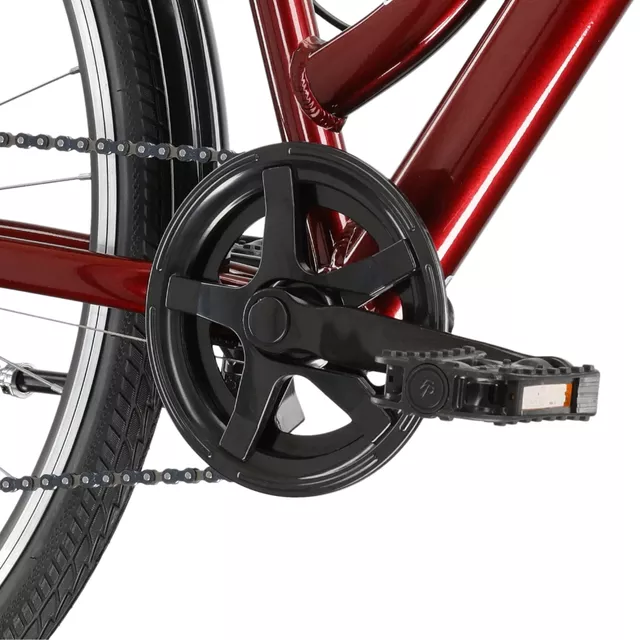 Stadtrad Kross Sentio 1.0 28" - Modell 2025 - rubín / šedá / lesk