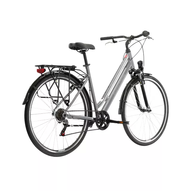 Stadtrad Kross Sentio 1.0 28" - Modell 2025 - rubín / šedá / lesk