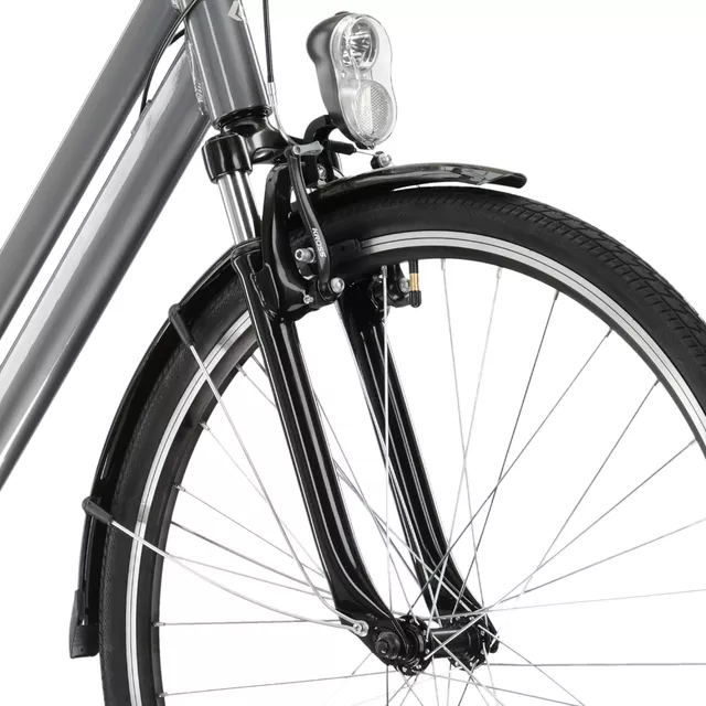 Stadtrad Kross Sentio 1.0 28" - Modell 2025 - rubín / šedá / lesk