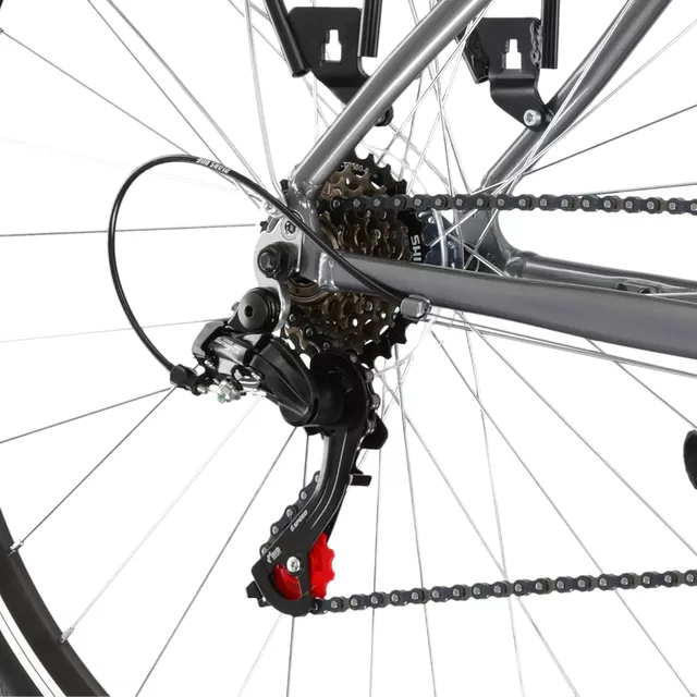 Stadtrad Kross Sentio 1.0 28" - Modell 2025 - rubín / šedá / lesk