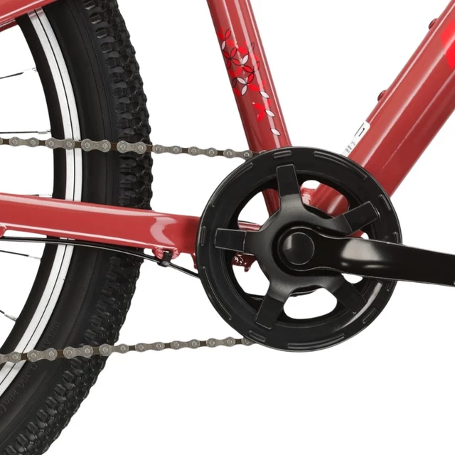 Junior Mädchen Fahrrad Kross LEA JR 1.0 24" - Modell 2024 - bordo