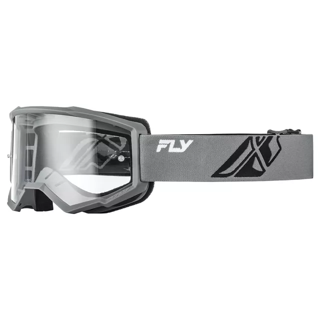 Kinder-Motocross-Brille Fly Racing Focus Youth - červená/černá, čiré plexi - šedá/černá, čiré plexi