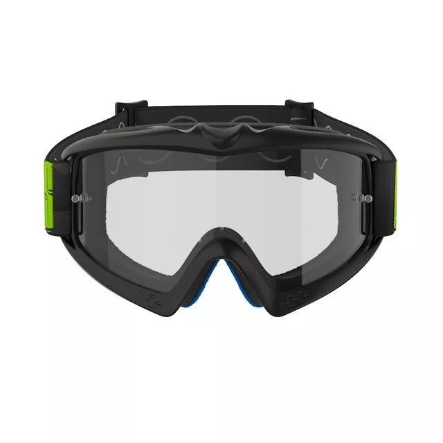 Alpinestars Vision Youth Kinder Motocrossbrille - Corp černá, čiré plexi