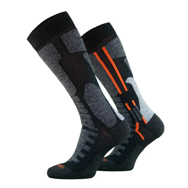 Comodo MTB1 Motorradsocken - Black Orange - Black Orange