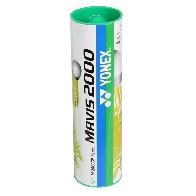 Badmintonbälle Yonex Mavis 2000 - gelber Ball, grüner Streifen