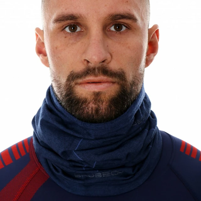 Brubeck Merino-Multifunktionsschal KM10360 - Navy