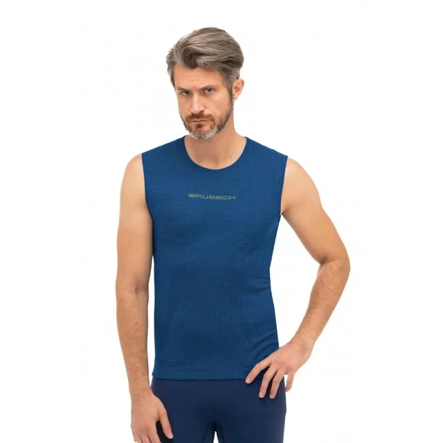 Brubeck 3D Run PRO Tank-Top für Herren - Dark Blue